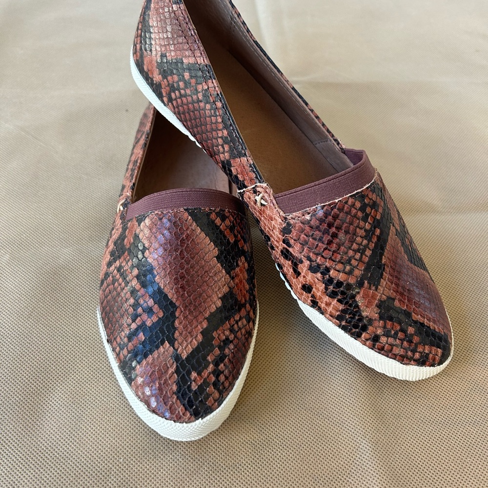 Frye Snakeskin Patterned Women's Leather Loafers